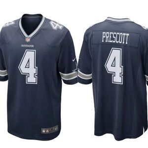 Nike Men's Dallas Cowboys Dak Prescott #4 Navy Game Jersey